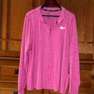 EUC Nike Half Zip Long Sleeve 1/4 Zip Dri-Fit Running Element Tech Sleeve Pocket